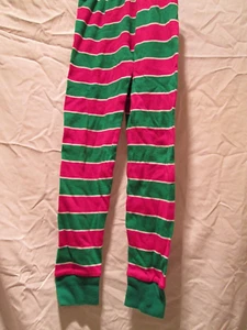 Sarah's Print Unisex Kid's Pajama Leggings Christmas Red Green & White Size 7 - Picture 1 of 2