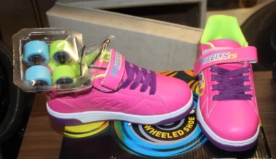 NUEVO EN CAJA ZAPATOS DE SKATE HEELYS DUAL UP X2 ROSA JUVENIL TALLA 6 ENVÍO GRATUITO Foto 1 de 3
