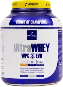 YAMAMOTO NUTRITION Ultra Whey WPC S EVO 900 G, 100% Proteine Del Siero Di Latte - Imagen 1 de 3