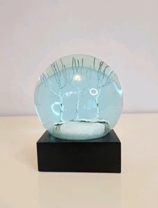 Winterabend eisblaue Schneekugel von CoolSnowGlobes Winter Wohndeko - Bild 1 von 6
