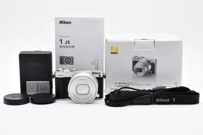 Nikon 1 J5 Silver 1 NIKKOR VR 10-30mm F3.5-5.6 w/Box From Japan(Excellent++) - Image 1 of 4