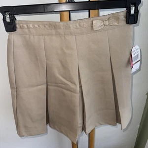 Nautica Girls Size 12 School Uniform Tan Skirt Skort NWT NEW - Picture 1 of 3
