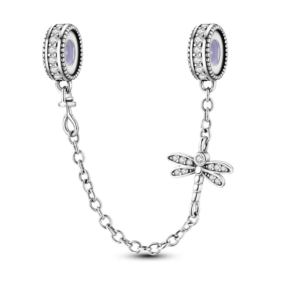 Pulsera MULA Original Plata de Ley 925 Circonita cúbica Pájaro y Mariposa Dije para Mujer’s Foto 1 de 1