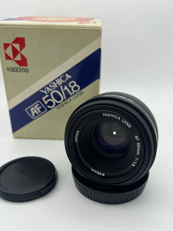 Kyocera Yashica AF 50mm f/1.8 lens - MINT CONDITION IN BOX - Image 1 of 1