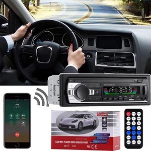 Bluetooth Autoradio Audio im Armaturenbrett Eingang Empfänger SD USB MP3 Radio Player FM NEU - Bild 1 von 10