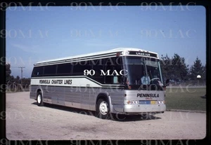 PENINSULA CHARTER LINES. GM COACH BUS #325. PALO ALTO (CA). Original Slide 1991. - Picture 1 of 1