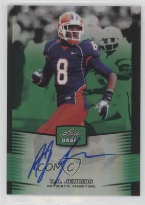 2012 Leaf Metal Draft Green /10 AJ Jenkins #AJJ Rookie Auto RC - Image 1 of 2