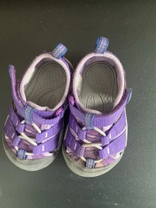 KEEN TODDLER GIRLS SANDALS SZ 5 PURPLE WASHABLE - Picture 1 of 5