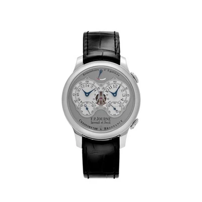 F.P.Journe Chronomètre À Résonance Ref. Mostrador prata platina RQ (2021) - Imagem 1 de 4