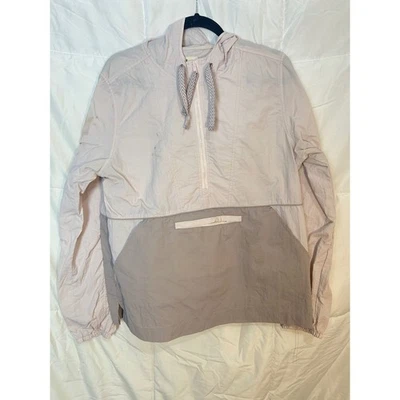 THREAD SUPPLY 轻便连帽 Anorak 夹克淡紫色拼色套衫 L — 第 1/4 张图片