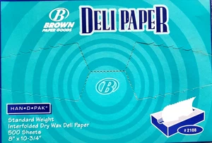 Deli Wax Paper Sheets 500 ct 8 x 10-3/4 Shipping both brands - Picture 1 of 7