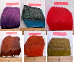 Dyed Deer Hair For Fly Tying - Multiple Colors Available - Picture 1 of 25