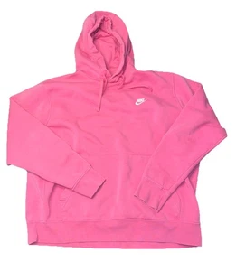 Nike Sweater Mens Size XL Pink Swoosh Pullover Hoodie Sweatshirt - Picture 1 of 5