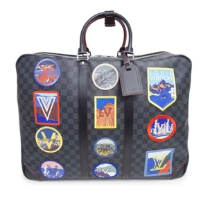 New LOUIS VUITTON LV Alps Sirius 55 Boston Bag Damier graphite Noir N40056 Auth - Picture 1 of 12