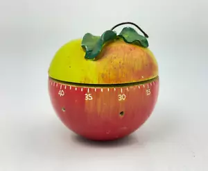 Vintage Boston Warehouse Red Apple Timer Figurine Figure Solid Heavy Resin? - Picture 1 of 8