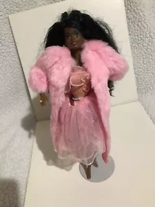 Barbie Collector’s Vintage Fashion Pink Long Fur Coat ~ Excellent ⭐️🌸⭐️ - Picture 1 of 5