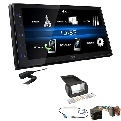 JVC 2 DIN Digital Autoradio Bluetooth USB für Citroen Nemo ab 2008 schwarz - Bild 1 von 4