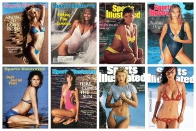 Various Years Vintage Sports Illustrated Swimsuit Magazines Unique Out of Print - Image 1 of 3