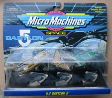 BABYLON 5 MICROMACHINES SET #2 VORLON CRUISER RAIDER SHIP NARN Mint Sealed