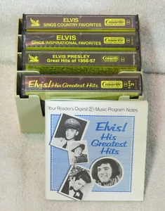 ELVIS 4 Cassette Tapes w/Case + Program Notes - Readers Digest Series - Groovy! - Picture 1 of 3
