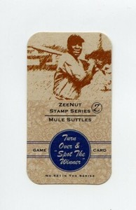 #TN27668 MULE SUTTLES Hall of Fame Baseball Game Card