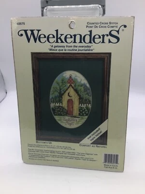 Kit de punto de cruz contado 03575 Bottom's Up Weekenders Out House nuevo Foto 1 de 3