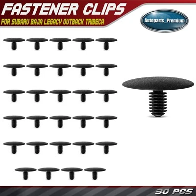 30 piezas clips de retención de aislamiento de capó de nailon de 7,7 mm para Subaru Baja Legacy Tribeca Foto 1 de 4