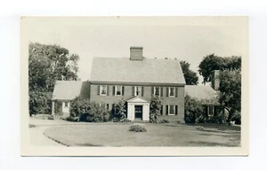 Ocean Bluff, Marshfield MA 1957 RPPC foto postal, casa, niñera nietos - Imagen 1 de 3