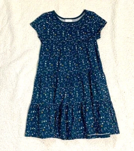 Hanna Andersson Girls Dots Tierd Twirl Dress Size 4 Short Sleeve Pullover - Picture 1 of 5