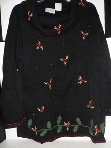 Suéter de fiesta de Navidad para mujer talla XL negro - Imagen 1 de 5