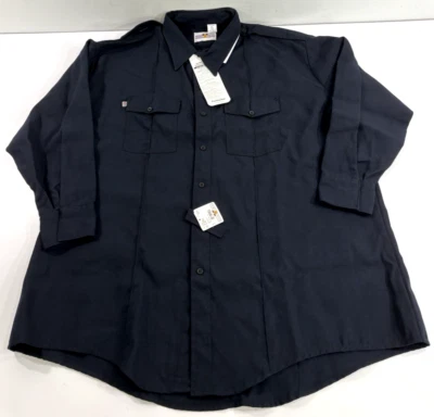 NWT 3XL REG FLYING CROSS MENS NOMEX IIIA LONG SLEEVE SHIRT LAPD NAVY - Image 1 of 4