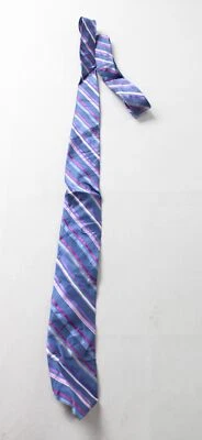 XMI Men's Platinum Handmade Striped Print Necktie JL3 Multicolor One Size - Image 1 of 4