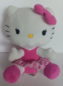 Hello Kitty Hearts and More Plush Pink Bow Stuffed Animal 2014 - Picture 1 of 7