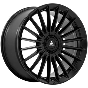 20x9 +35 Asanti Black AB048 Viceroy 5x112,5x4.5 Matte Black Wheels (Set of 4) - Picture 1 of 3