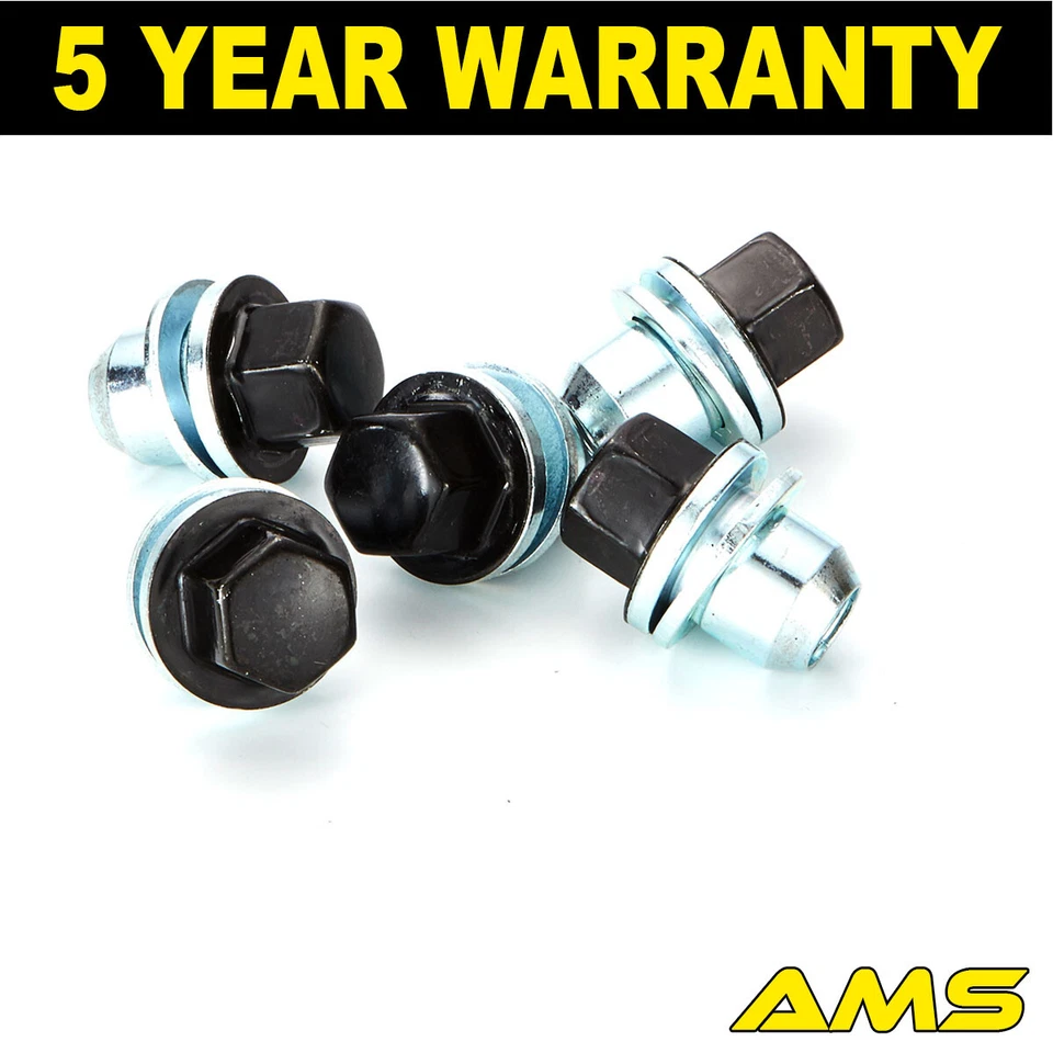 5x Wheel Nut Black Cap 22mm Hex Fits Land Rover Discovery Sport MK II 2009-2019 - Image 1 of 1