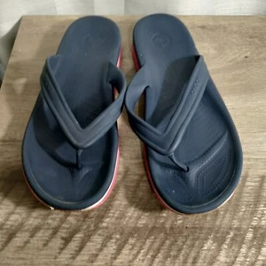 Chanclas retro Crocs para hombre azules talla 13 - Imagen 1 de 8