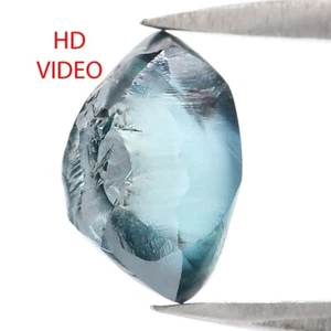 Diamante de corte áspero suelto natural de 1,40 quilates 8,05 mm color azul diamante áspero QL2295 - Imagen 1 de 8