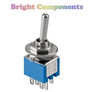 Miniature General Purpose DPDT Toggle Switch (Flick Switch) - UK Seller - Picture 1 of 1