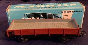 MF0016 Vtg Marklin HO 4503 Low Sided Goods Truck Car w/ Box West Germany - Picture 1 of 8