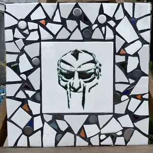 One Of A Kind, Handmade, Mf Doom Mosaic Mural Very Unique - Picture 1 of 5