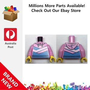 Genuine LEGO™ Bright Pink Torso Hoodie with Medium Blue 973 6382240 New - Picture 1 of 2