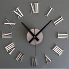 Large 3d Wall Clock Luxury Mirror Sticker Home Decoration Diy Bedroom 2 Color