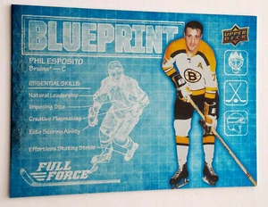 2015-16 Upper Deck Full Force Blueprint #BPPE Phil Esposito Boston Bruins - Bild 1 von 2