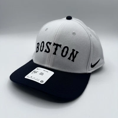 Boston Red Sox Nike M/L Flex Statement Rise 2 Tone Navy Cream Hat READ! - Image 1 of 4