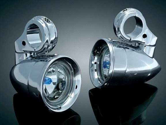 Luces de conducción protectoras de motor Kuryakyn cromadas transparentes Foto 1 de 1