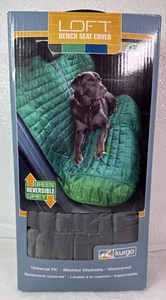 Kurgo Loft Car Bench Seat Cover Blue And Green Gray Reversible NEW - Bild 1 von 6