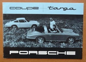 V41011 PORSCHE 912 911T 911L 911S - CATALOGUE - 08/67 - 15x21 - FR - Imagen 1 de 3