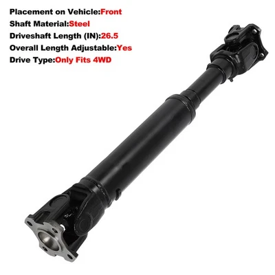 Front Driveshaft Prop Shaft For Nissan Pathfinder 1996-2004 4WD 938-030 65-9480 Foto 1 de 4