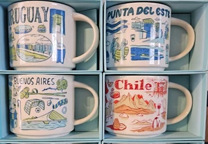 lot 5starbucks mug Bolivia Uruguay Argentina Chile buenos aires and punta del e - Bild 1 von 12