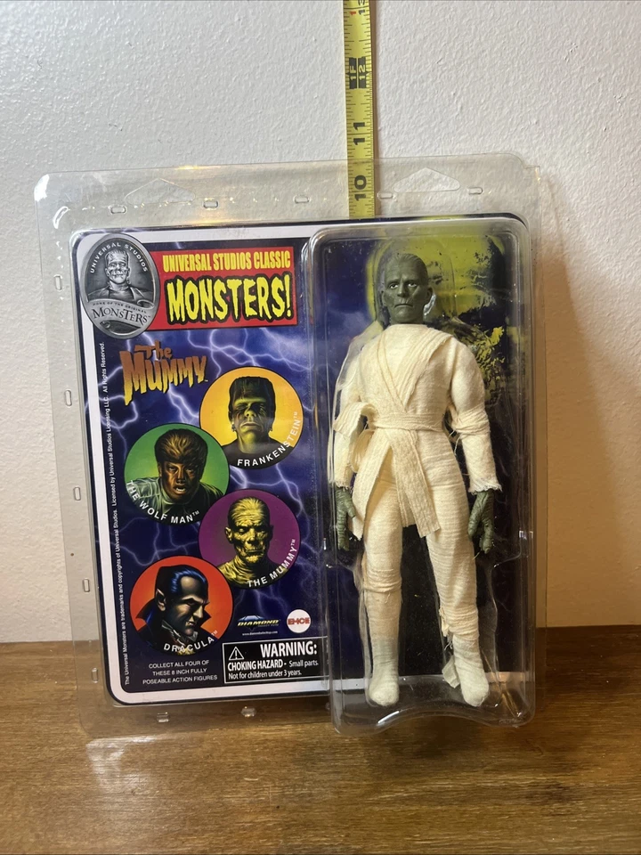 Boneco Diamond EMCE Universal Studios Classic Monsters Mummy 8" FRETE GRÁTIS - Imagem 1 de 4